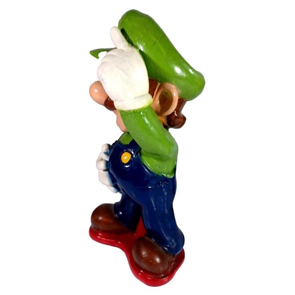 Vtg 1990s Nintendo Mario & Luigi Brothers Ceramic Chalkware Coin Piggy Bank 13" - Picture 4 of 10
